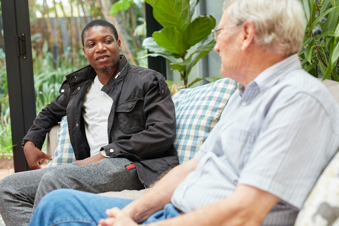 diverse neighbors talking