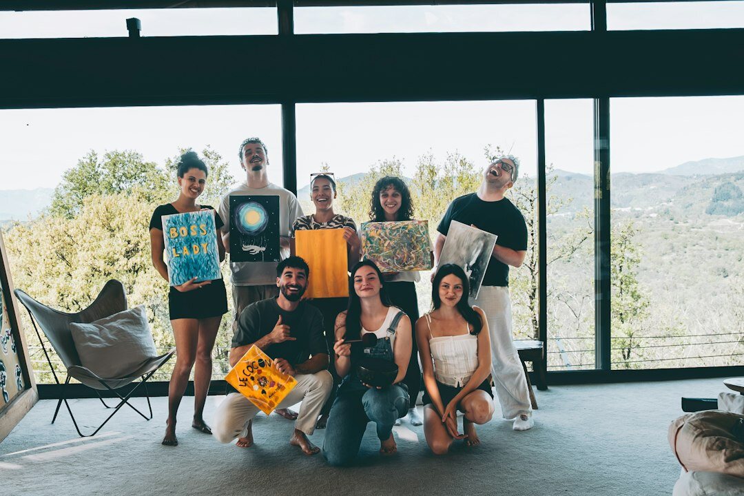 young people in community group