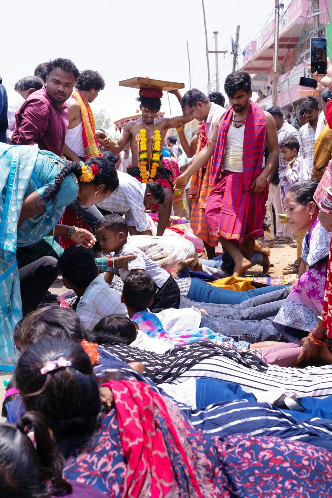 group of locals in discussion